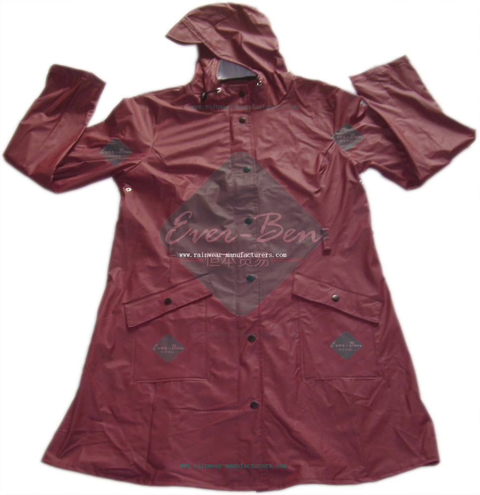 Women's polyurethane raincoat